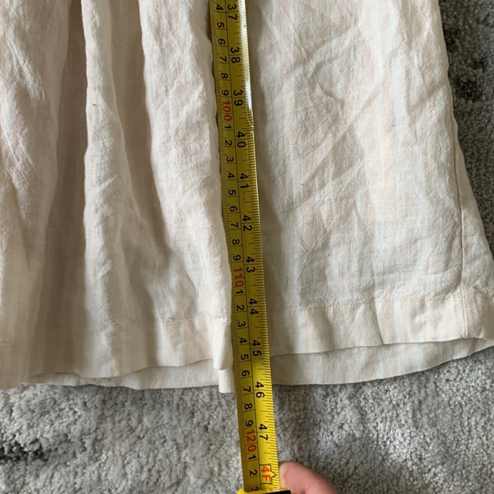 Urban Outfitters Natalie Linen Belted Shirt Dress size small midi summer - Picture 9 of 10